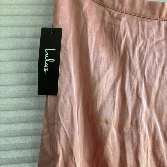 Lulus Blush Pink Skirt Midi Maxi Large - Picture 5 of 10